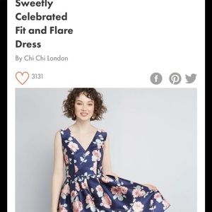 Chi Chi London Floral Dress Size 10